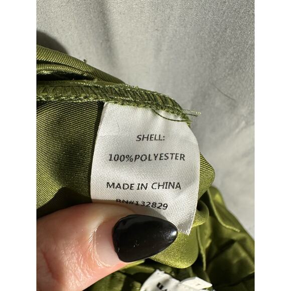 Revolve Superdown Pants Womens Large Green Parachute Cargo Trousers Joggers - Picture 4 of 12